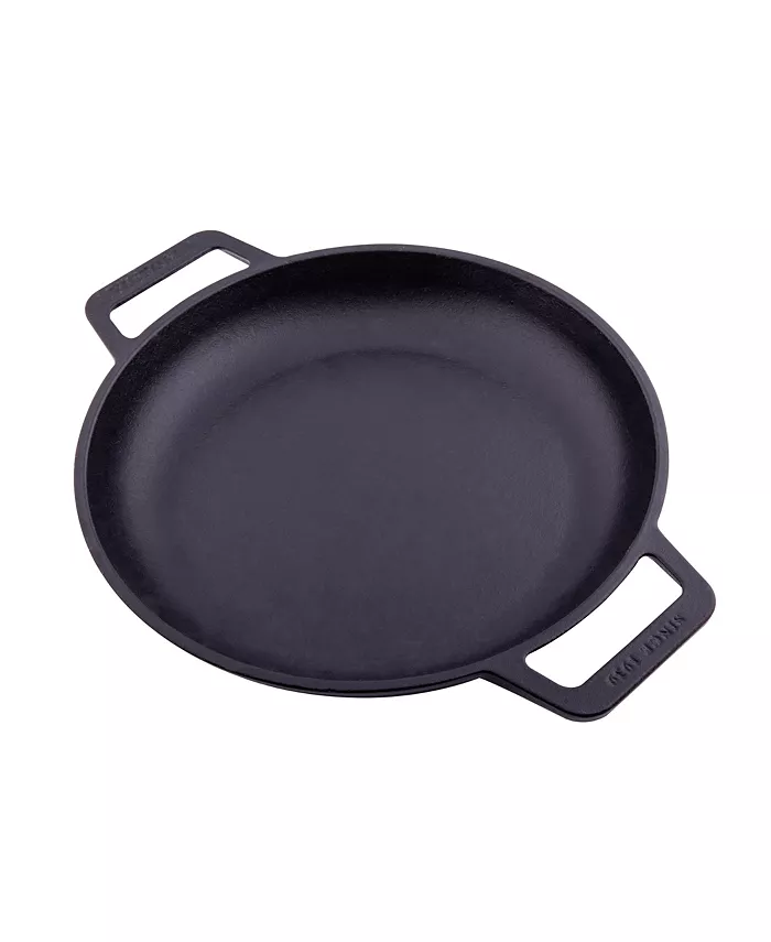 10″ Victoria Cast Iron Round Skillet w/ Double Loop Handles only .99