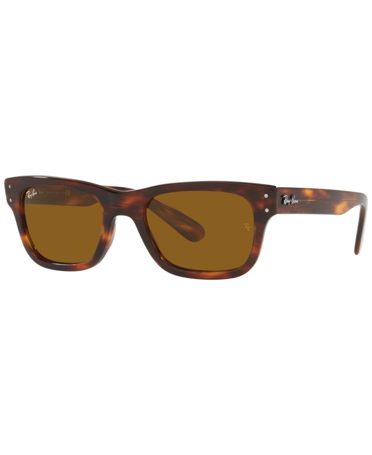 Shop Ray Ban Men's Sunglasses, Rb2283 Mr Burbank 55 In Striped Havana