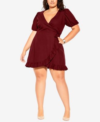 trendy ruffle dress