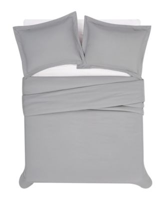 Garment Wash Solid 2 Piece Duvet Cover Set, Twin/Twin XL