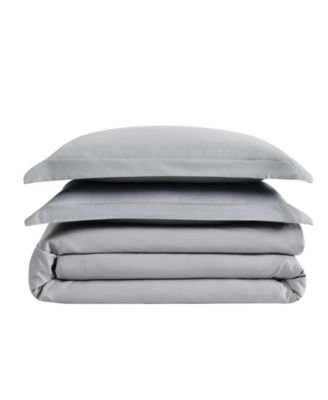 Garment Wash Solid 3 Piece Duvet Cover Set, Full/Queen