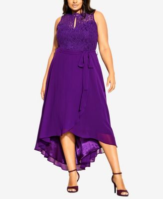 City Chic Trendy Plus Size High Low Lover Maxi Dress - Macy's