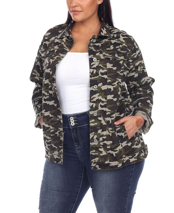 Women's plus size camouflage jacket discount