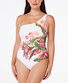 One-Shoulder One-Piece Swimsuit 