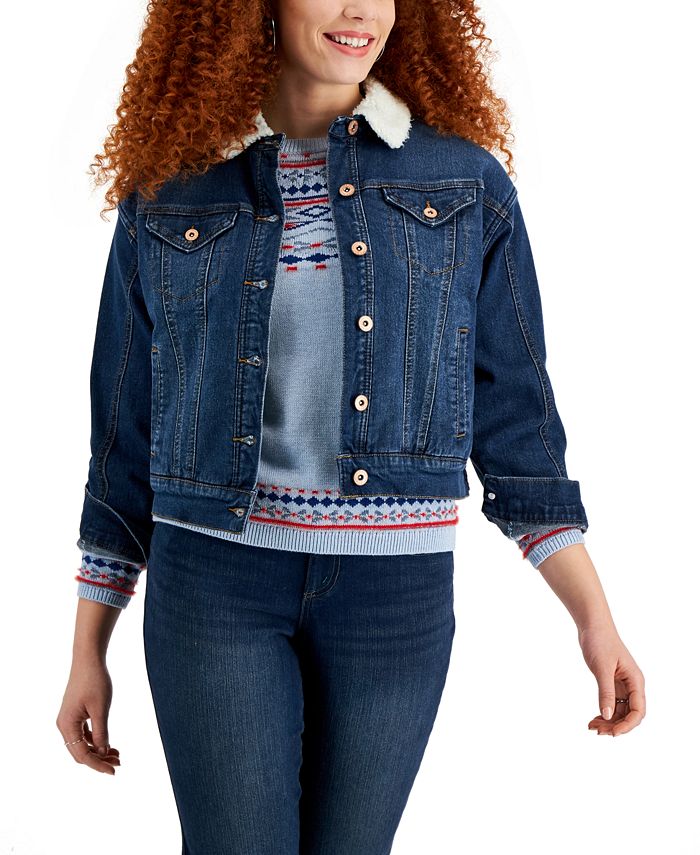 Macy's style and online co denim jacket