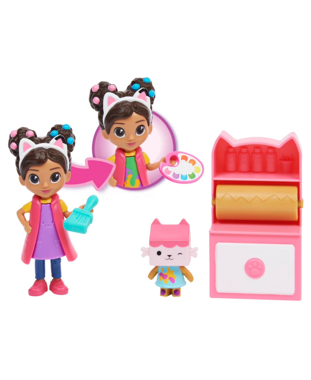 Shop Gabby's Dollhouse Dreamworks , Art Studio Set With 2 Toy Figures In Multi-color