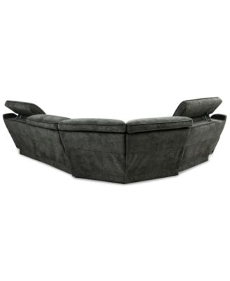 Sebaston 4-Pc. Fabric Sectional with 2 Power Motion Recliners, Created for Macy's