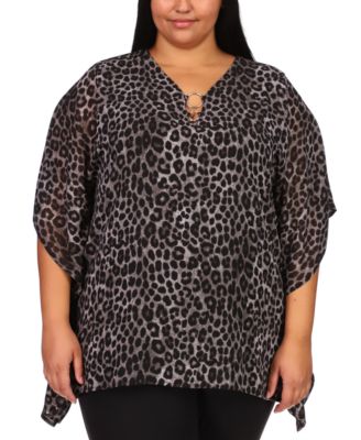 macys michael kors plus size tops