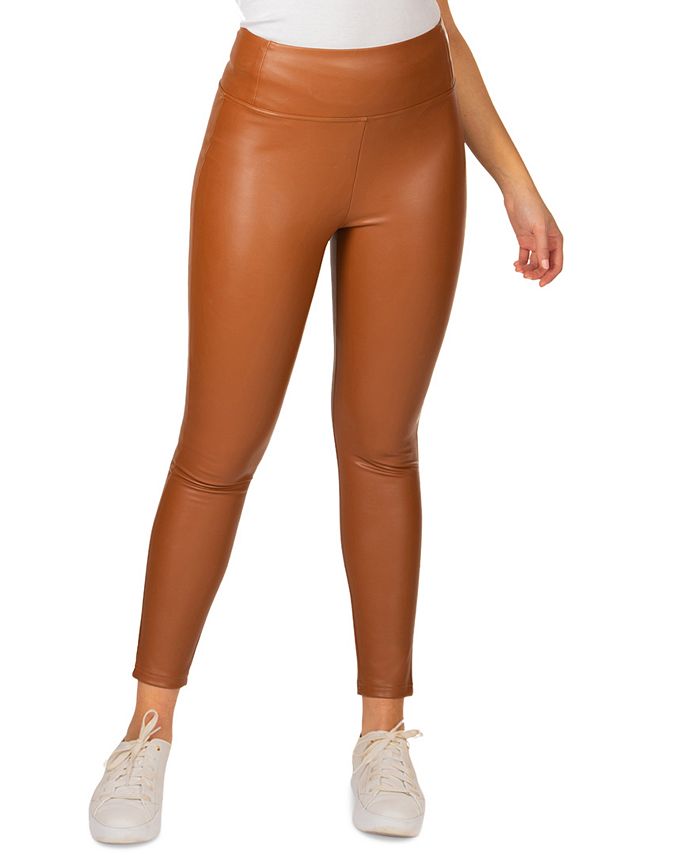 Black Tape Faux Leather Leggings Macy's