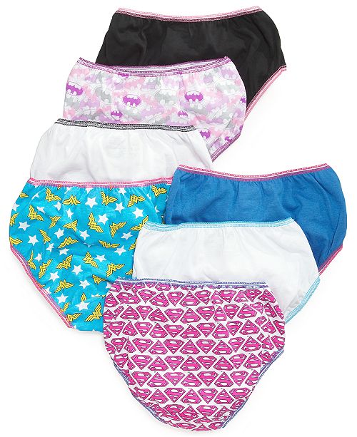Dc Comics Justice League Cotton Underwear 7 Pack Little Girls