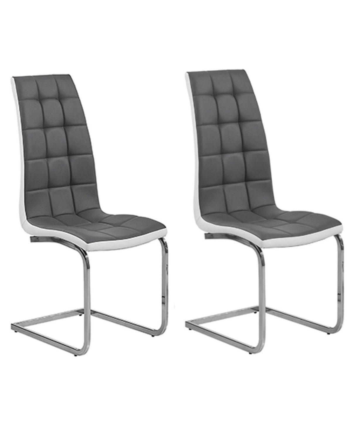 12857505 Marilyn Faux Leather Dining Side Chairs,, Set of 2 sku 12857505