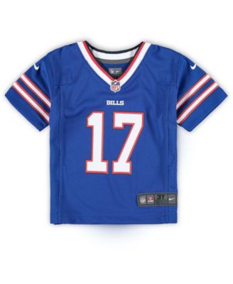 Toddler Boys and Girls Josh Allen Royal Buffalo Bills Game Jersey
