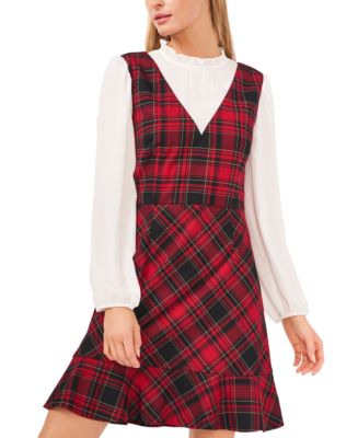 Macys plaid fashion dress