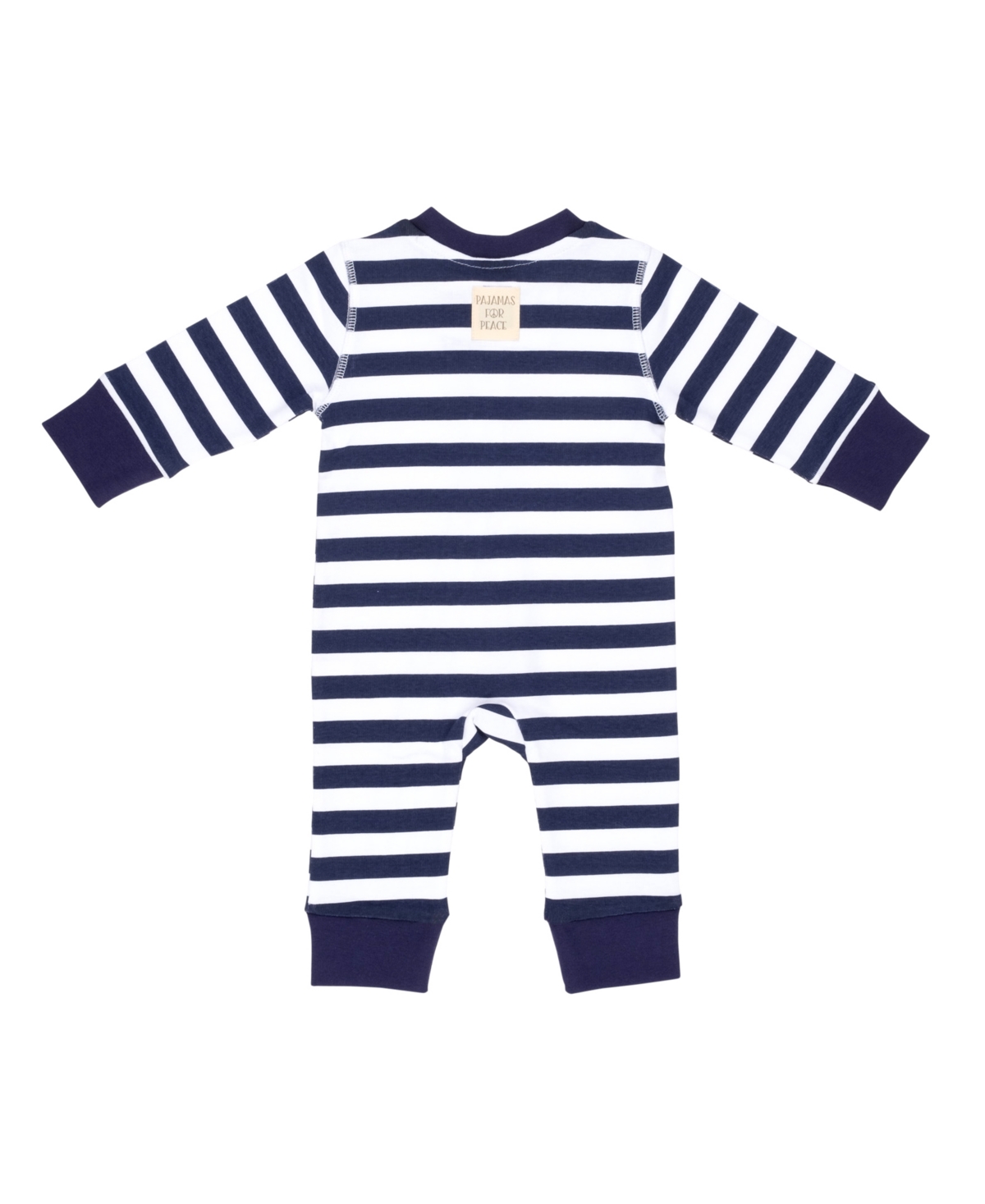 Pajamas for Peace Nautical Stripe Baby Boys and Girls Coveralls