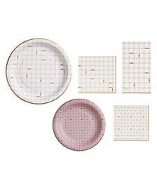 Lenox Trianna Paper Plate Set, 72 Pieces