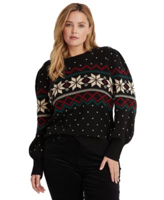 ralph lauren puff sleeve sweater