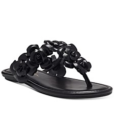 Women's Ginima Floral Detail Slip-On Flat Sandals