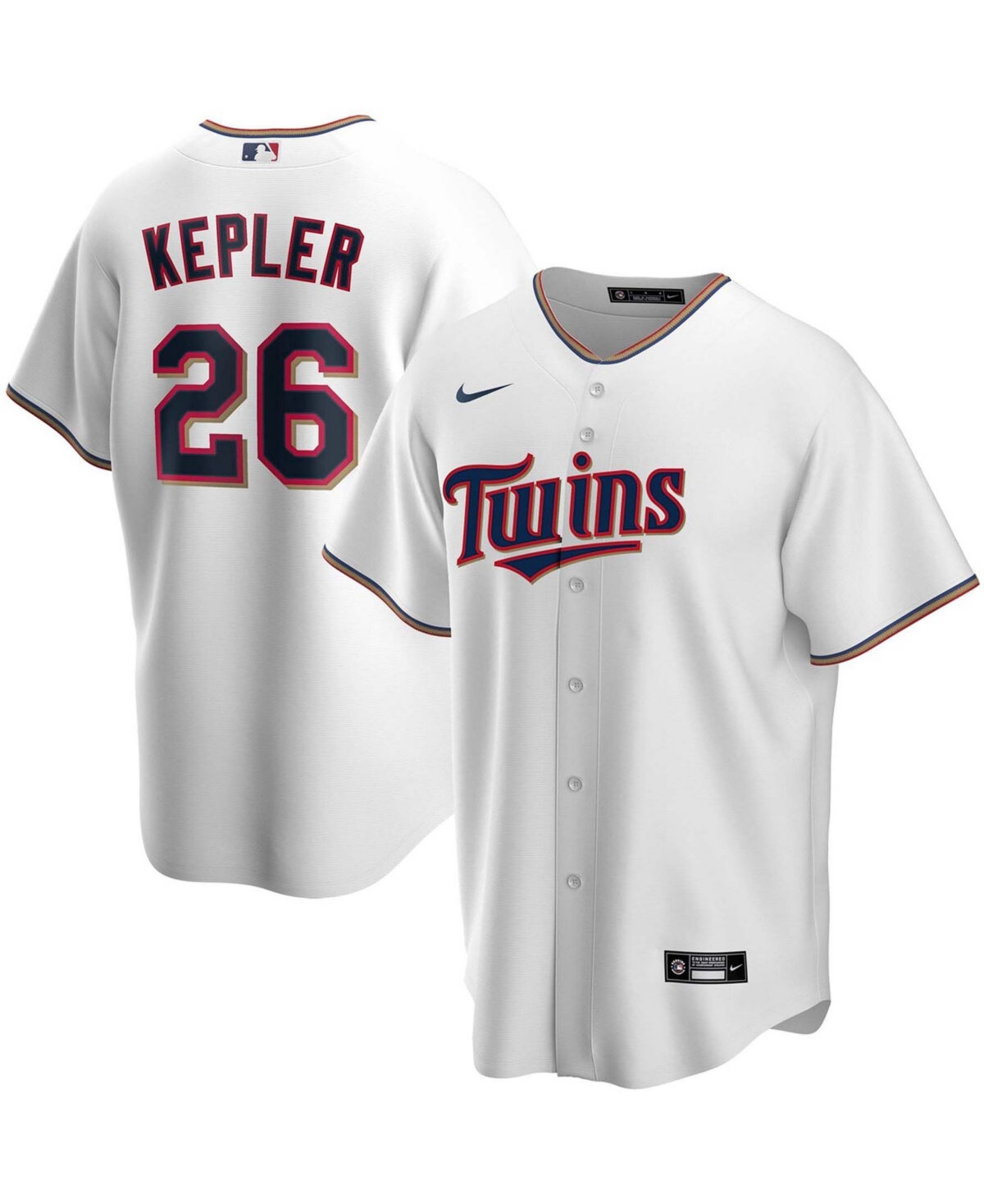 Men's Max KeplerMinnesota Twins Home Replica Player Jersey - White