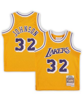 Popular Mitchell & Ness Magic Johnson Los Angeles Lakers Jersey