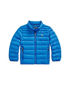 Little Boys Water-Repellent Packable Jacket with Bag