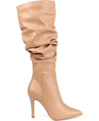 Women's Sarie Wide Calf Ruched Stiletto Boots