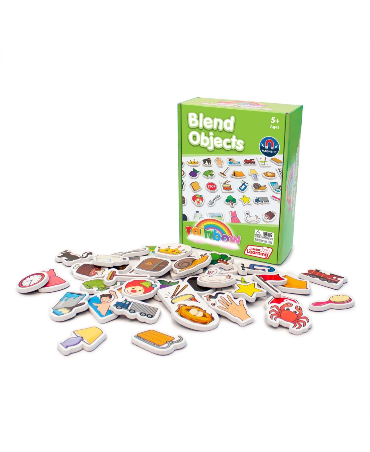 Junior Learning Kids' Magnetic Learning Foam-like Blend Objects Educational Learning Set, 40 Pieces In Multi