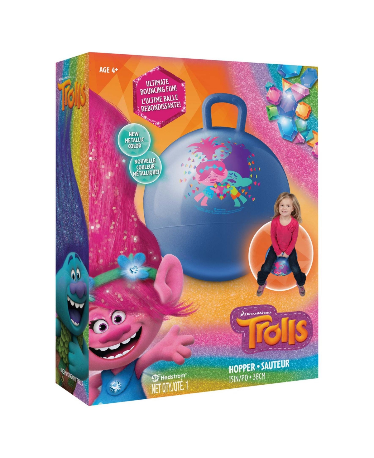 Hedstrom - 15" Hopper, Trolls In Multi