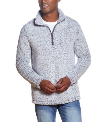 sherpa fleece pullover
