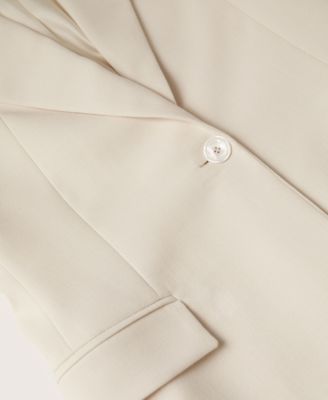 MANGO Women's Patterned Suit Blazer