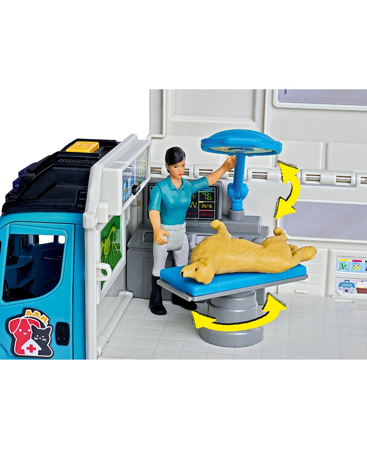 Shop Dickie Toys Hk Ltd - Light Sound Iveco Animal Rescue Playset In Multi