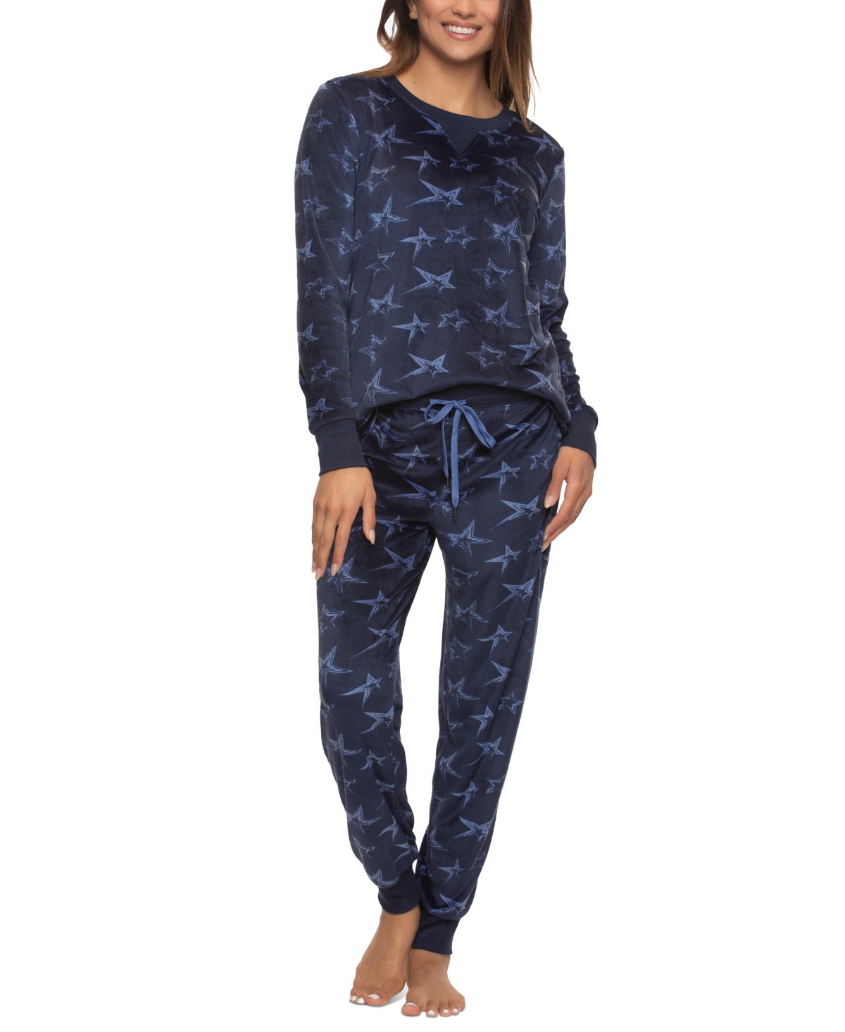 Felina Ultra-Soft Microfleece Pajama Set - Natural Cheetah