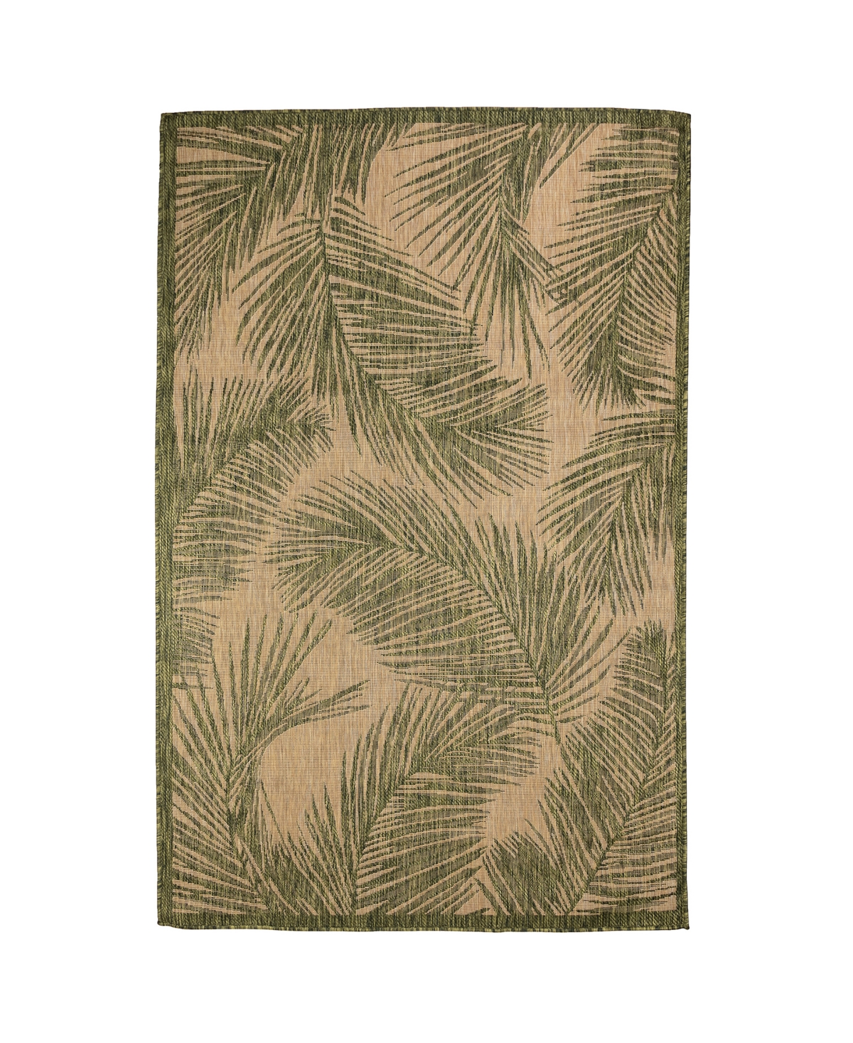Liora Manne' Carmel Fronds 8'10in x 11'9in Outdoor Area Rug - Green