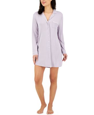 Alfani Women's Solid Notch Collar Sleep 