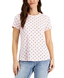 Simple Dot Crewneck Top, Created for Macy's