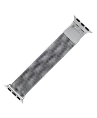 Silver-Tone Stainless Steel Mesh Band designed for Apple Watch&reg; 42mm (Series 10) & 38/40/41mm 