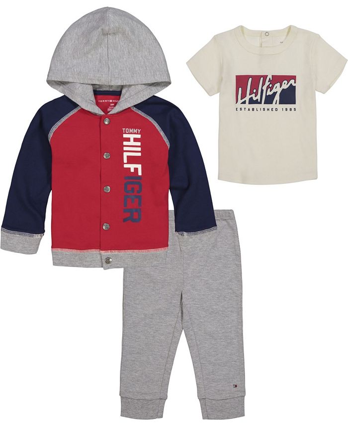 Tommy Hilfiger Boys T-shirt, Logo and Joggers Set Macy's