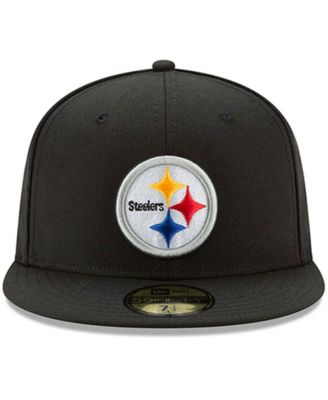 Men's Black Pittsburgh Steelers Omaha 59FIFTY Fitted Hat
