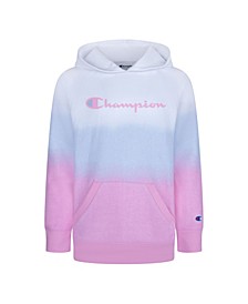 Big Girls Printed Dip Dye Fleece Hoodie Sweatshirt