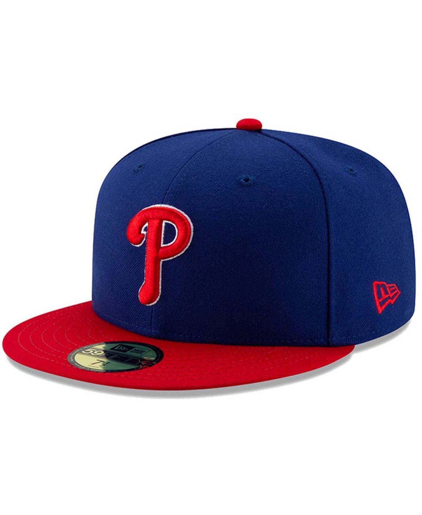 Мужская кепка New Era Royal, Red Philadelphia Phillies Alternate Authentic Collection On-Field 59FIFTY Fitted Hat — фото 1