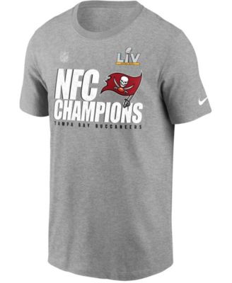 Men's Heathered Gray Tampa Bay Buccaneers 2020 NFC Champions Locker Room Trophy Collection T-shirt