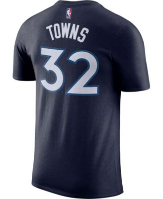 Men's Karl-Anthony Towns Blue Minnesota Timberwolves Name & Number Performance T-shirt