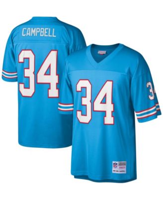 Men's Earl Campbell Light Blue Houston Oilers Legacy Replica Jersey
