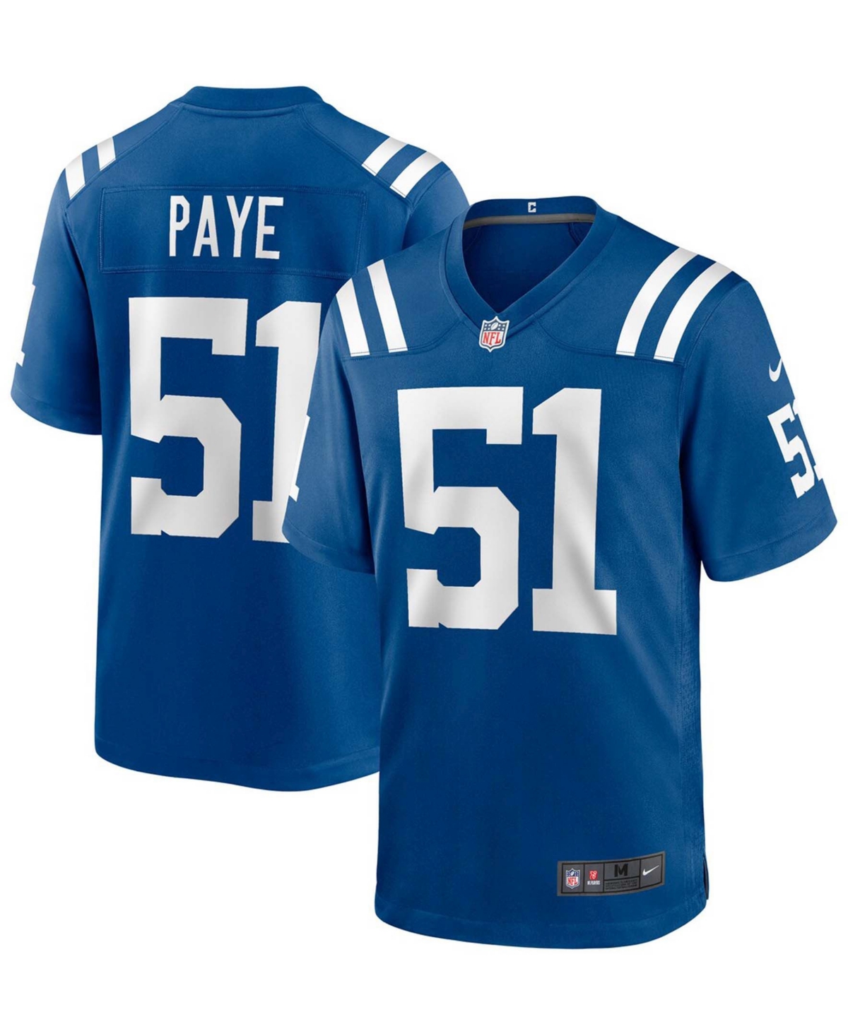 Men's Kwity PayeIndianapolis Colts 2021 Nfl Draft First Round Pick Game Jersey - Royal
