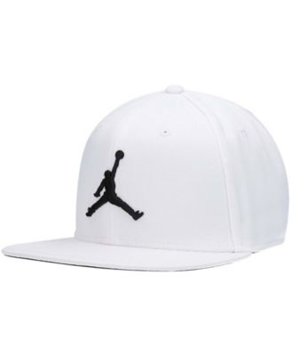 Jordan Men's White Jumpman Pro Logo Snapback Adjustable Hat & Reviews ...