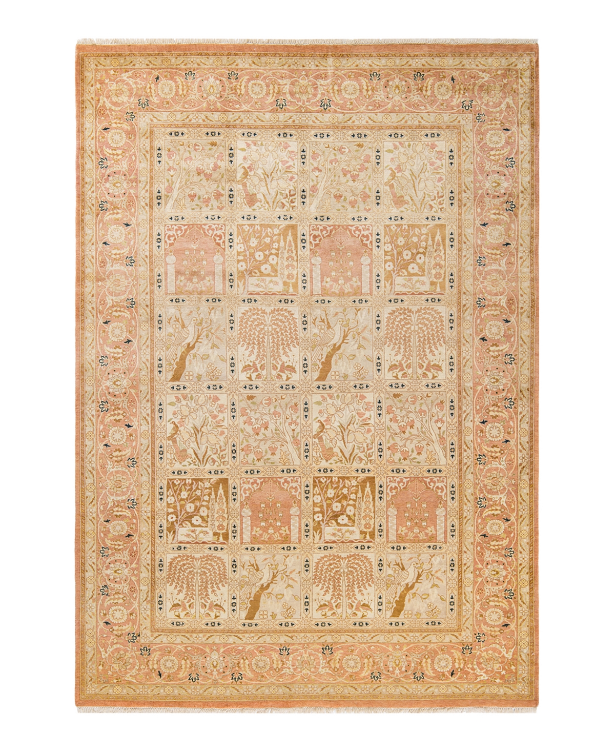 Closeout! Adorn Hand Woven Rugs Mogul M1273 6'1in x 8'10in Area Rug - Pink