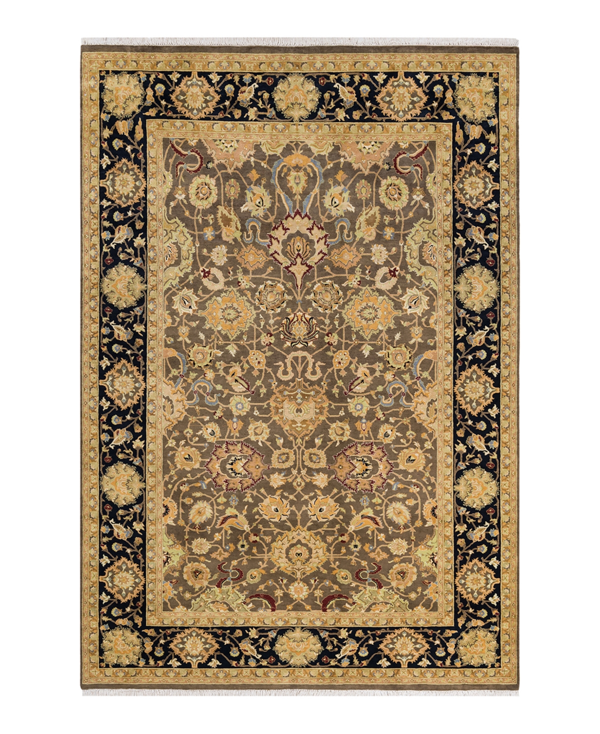 Closeout! Adorn Hand Woven Rugs Mogul M1450 5'10in x 8'10in Area Rug - Brown