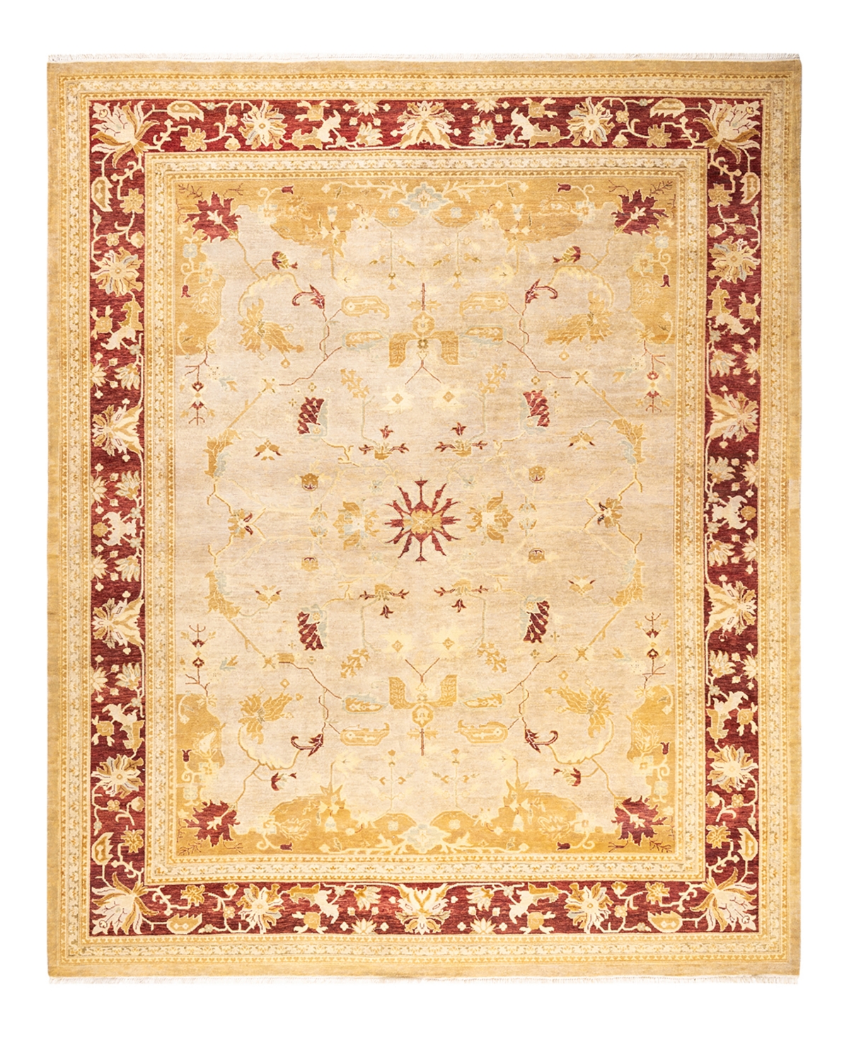 Closeout! Adorn Hand Woven Rugs Eclectic M1457 8'3in x 10'4in Area Rug - Ivory