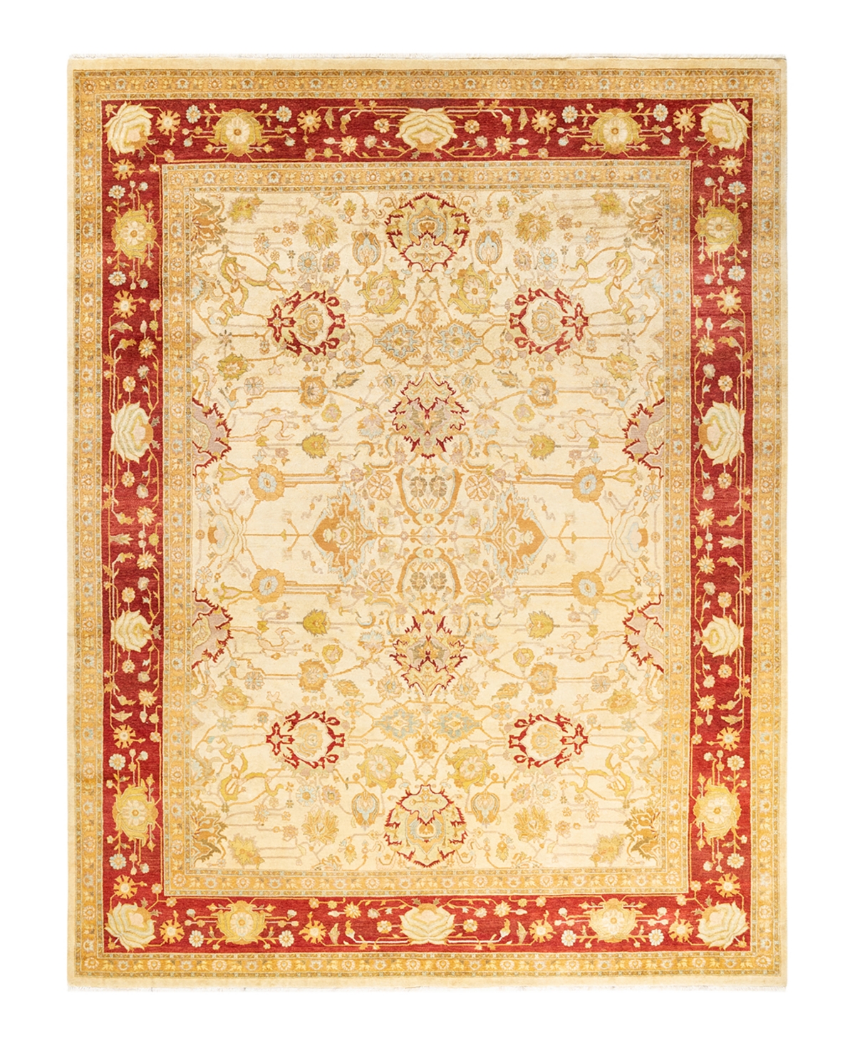 Closeout! Adorn Hand Woven Rugs Mogul M1460 7'10in x 10'7in Area Rug - Ivory
