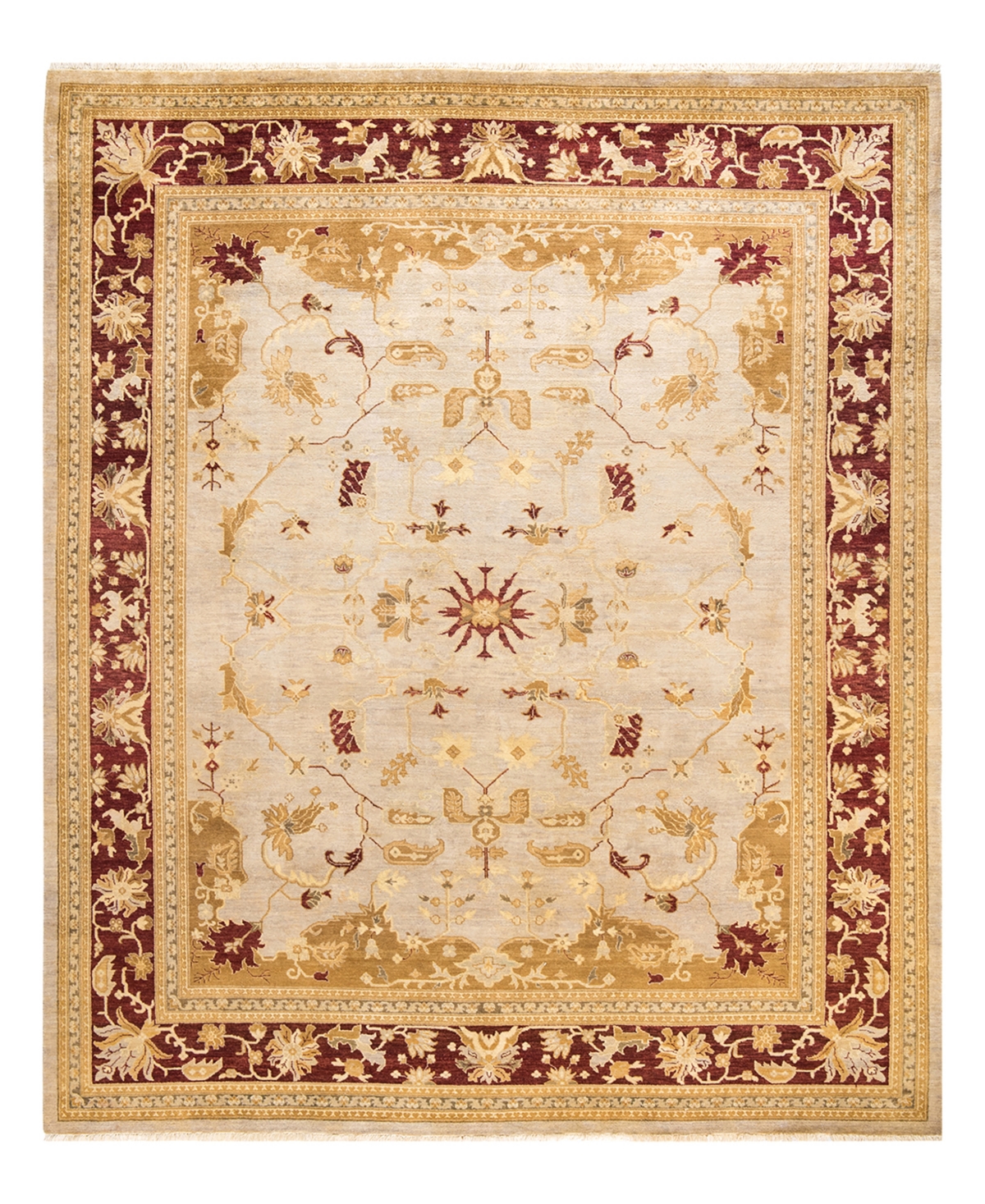 Closeout! Adorn Hand Woven Rugs Eclectic M1478 8'2in x 10'1in Area Rug - Ivory