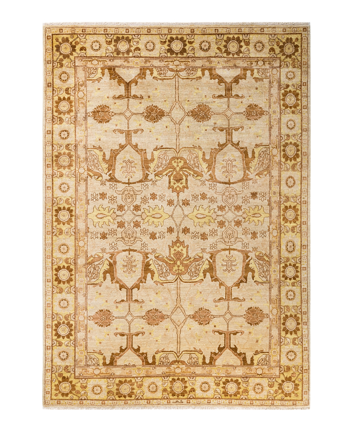 Closeout! Adorn Hand Woven Rugs Eclectic M1480 6'2in x 9'2in Area Rug - Ivory